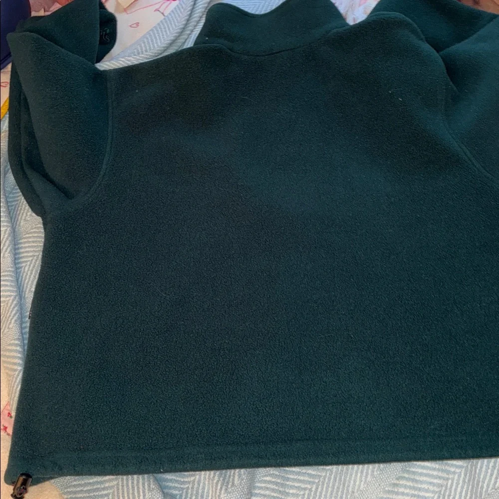 EMS Vintage 90s green half-zip fleece Eastern Mountain Sport - Picture 9 of 9